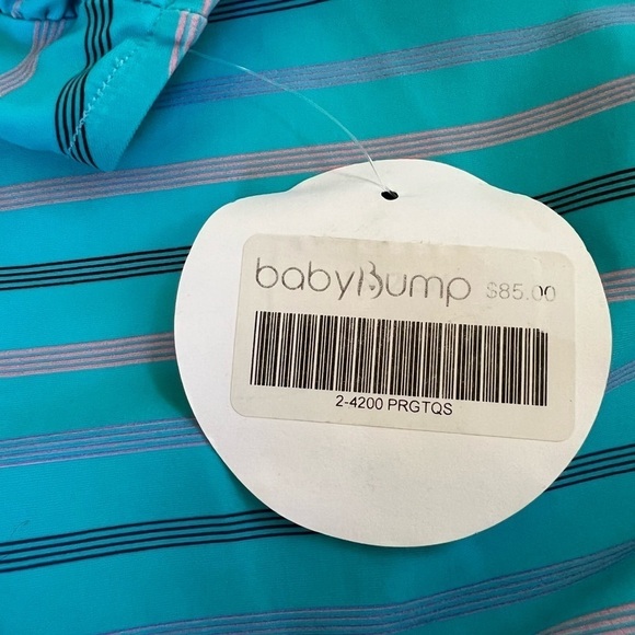 Prego Striped One Piece Maternity Bathing Suit NWT Size Small - Picture 10 of 13